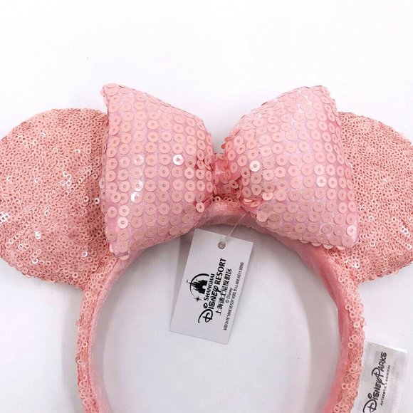 NEW Disney Parks Millennial Pink Sequin Headband - Picture 5 of 6